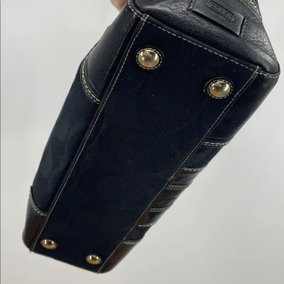 Coach y2k black Signature Hamptons Satchel bag - Picture 10 of 11